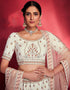 White Georgette Lehenga Choli Salwar Kameez