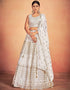 White Georgette Lehenga Choli