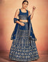 Blue Georgette Lehenga Choli