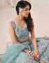 Turquoise Art Silk Lehenga Choli Salwar Kameez