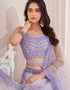 Lilac Soft Net Lehenga Choli Salwar Kameez