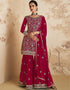 Pink Georgette Sharara Suit