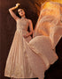 Peach Georgette N/A Anarkali Closure View