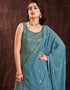 Blue Georgette N/A Anarkali Salwar Kameez