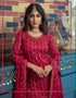 Pink Faux Georgette Palazzo Straight Closure View