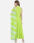 Green Viscose Rayon Pant Anarkali Salwar Kameez