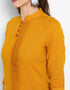 Mustard Viscose Rayon Pant Straight Salwar Kameez
