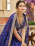 Blue Organza Lehenga Choli Salwar Kameez