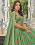 Pista Organza Lehenga Choli Salwar Kameez
