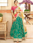 Rama Green Art Silk Lehenga Choli