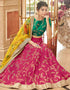 Pink Art Silk Lehenga Choli Closure View