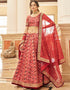 Red Art Silk Lehenga Choli