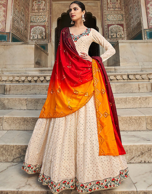 Lavender Georgette N/A Gown