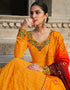 Yellow Georgette N/A Gown Salwar Kameez