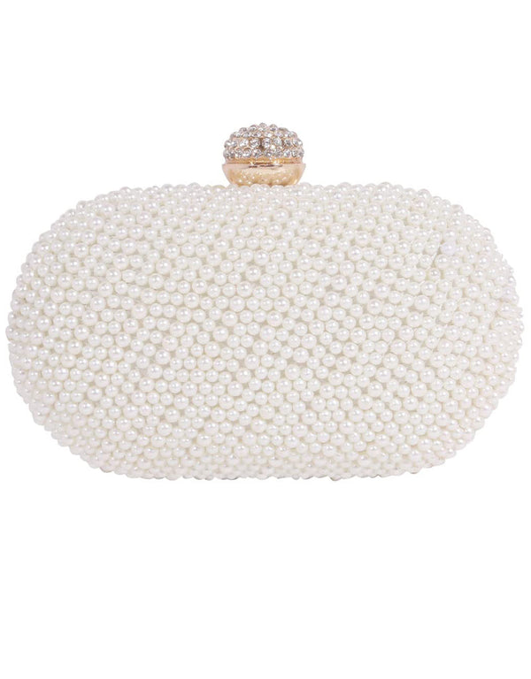 Mint Green Trendy Embroidery Designer Heavy Clutches-Accessories