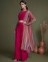 Rani Georgette Palazzo Suit Closure View