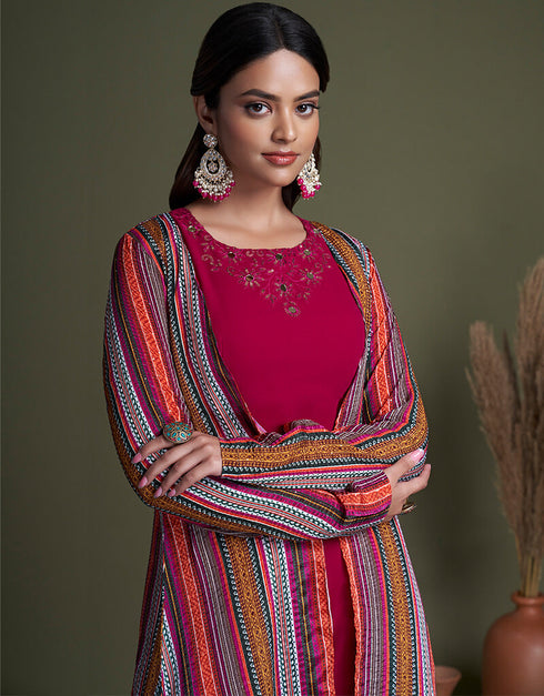 Rani Georgette Palazzo Suit Salwar Kameez