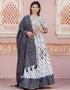 Multi Soft Poly-Cotton Lehenga Choli Closure View