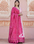 Multi Soft Poly-Cotton Lehenga Choli Closure View