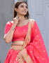 Gajri Paithani Silk Lehenga Choli Back View