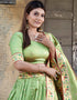 Pista Paithani Silk Lehenga Choli Salwar Kameez