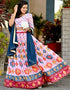 Pink Chinon Lehenga Choli Closure View