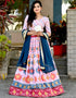 Pink Chinon Lehenga Choli
