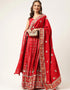Maroon Rayon Slub Lehenga Choli