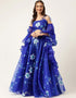Royal Blue Organza Lehenga Choli