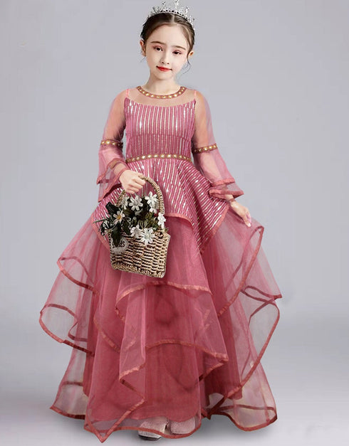Pink Gown Georgette