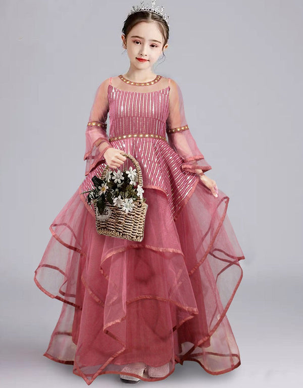Pink Gown Georgette