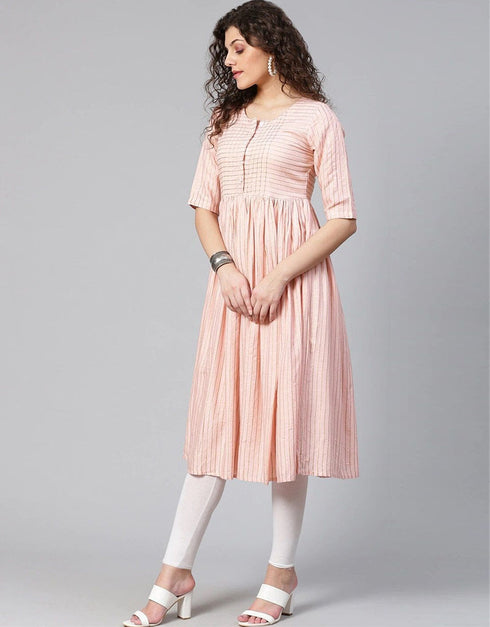 Pink Viscose Rayon N/A Straight Closure View