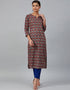 Maroon Viscose Rayon N/A Straight Closure View