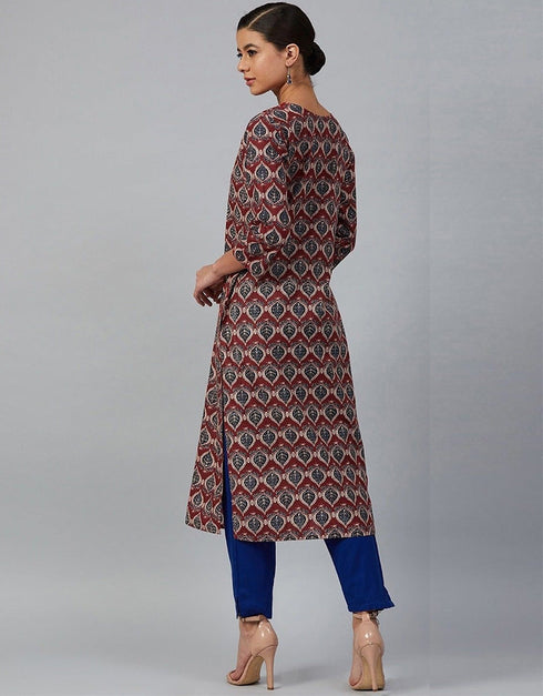 Maroon Viscose Rayon N/A Straight Salwar Kameez