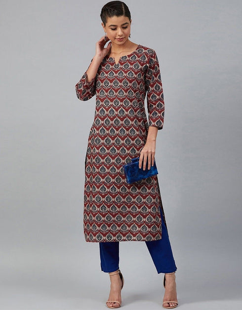 Maroon Viscose Rayon N/A Straight