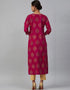Pink Viscose Rayon N/A Straight Salwar Kameez