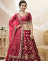 Red Art Silk Lehenga Choli Salwar Kameez
