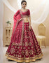 Red Art Silk Lehenga Choli