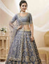 Grey Art Silk Lehenga Choli Salwar Kameez