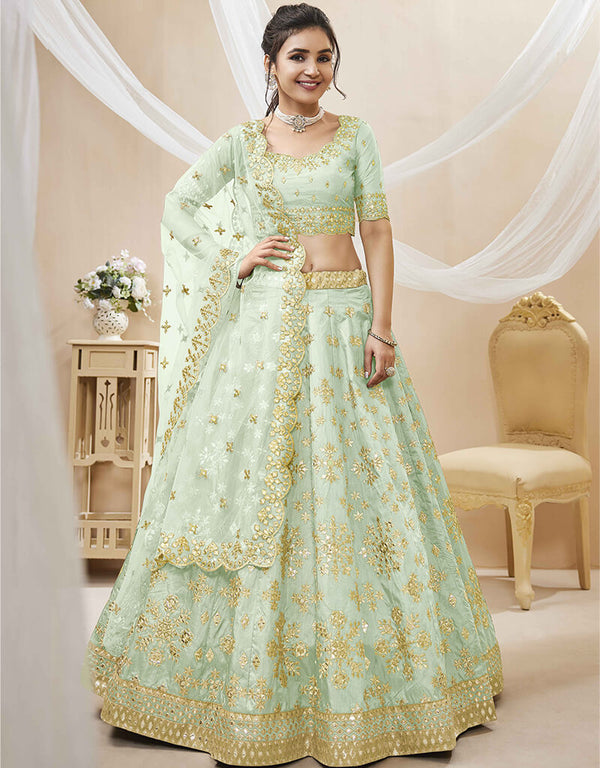 Pista Art Silk Lehenga Choli