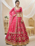 Pink Art Silk Lehenga Choli