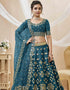 Blue Art Silk Lehenga Choli Salwar Kameez