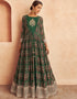 Green Chinon Pant Anarkali