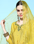 Lemon Viscose Rayon Pant Straight Salwar Kameez