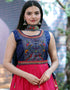 Pink Dola Silk Palazzo Suit Salwar Kameez