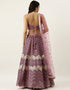 Purple Net Lehenga Choli Salwar Kameez