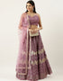 Purple Net Lehenga Choli
