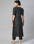 Black Viscose Rayon Pant Suit Salwar Kameez