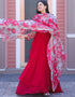 Rani Pink Faux Blooming N/A Gown Closure View