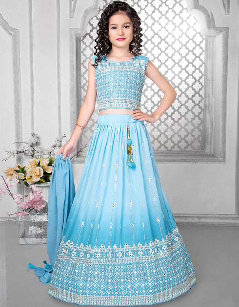 Sky Lehenga Choli Fox Georgette